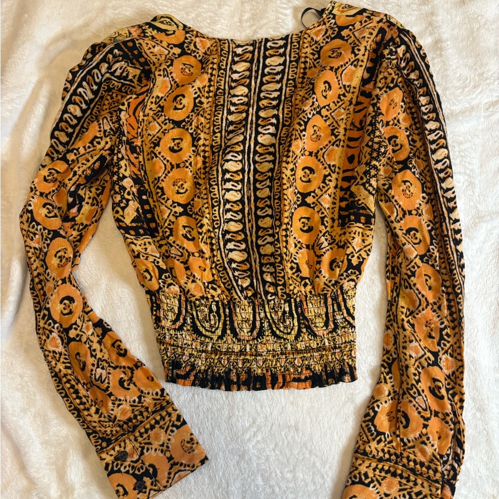 FREE PEOPLE BOHO BLOUSE~ STUNNING - Picture 4 of 5